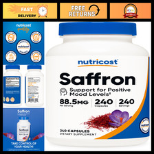 Nutricost Saffron Extract 88.5mg, 240 Capsules, Gluten Free, Veggie Caps picture