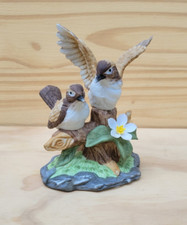 Rare Vintage Porcelain Wrens Figurine, Porcelain Birds Figurine picture