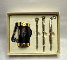 Things Remembered Golf Club Pen Set w/ Golf Bag Holder Stand, Keychain, Boxed picture