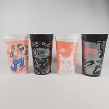 💥 NEW ALL 4 Post Malone Raising Canes Reusable Collector Black Cup #1 #2 #3 #4 picture