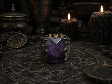 Lucifer Black Magic Ring Occult Vessel Talisman Power Love Money Protection picture