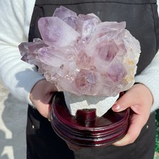 ALL 10.3LB Natural Amethyst Quartz Cluster Crystal Mineral Point Healing C2641 picture
