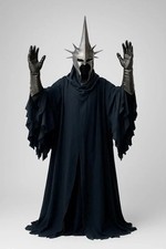 Ring Wraith Nazgul Costume Cape Cloak Grim Reaper Gown Halloween Costume picture