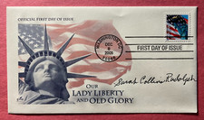 SIGNED SARAH COLLINS RUDOLPH FDC AUTOGRAPHED FIRST DAY COVER - CIVIL RIGHTS picture