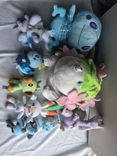 Pokemon Plush Lot Galar Starters Sobble Scorbunny Big Shaymin Build A Bear 9 Pcs picture