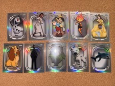 2024 Topps Chrome Disney Base Refractors Card Lot Of 10, Sleeved picture