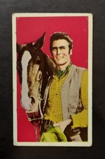 Vintage c. 1959 Japanese Clint Eastwood Rawhide Menko Card TV Western Cowboy picture