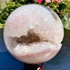 4.8LB  Polished Purple Amethyst Agate Sphere Gemstone Crystal Ball Reiki M picture