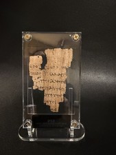 P52 John Rylands Papyrus. Gospel of John. Biblical manuscript. Hand Distressed picture