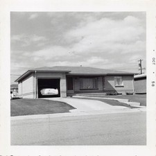 1954 Cadillac Series 62 1950s Photo Rear Taillights Driveway Garage White picture