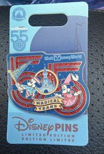 2026 Walt Disney World 55th Anniversary Mickey & Minnie pin LE 5000 NEW picture
