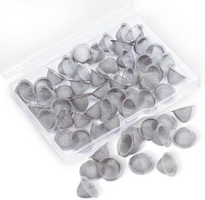 50 PCS Pipe Screens 1/2 Inch 100% Stainless Steel Bowl Screens Filters, 0.5 Inch picture
