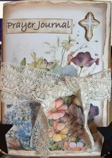 Prayer Religous Writing Junk Journal Flowers picture