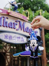 authentic Hongkong Disney Magician Mickeyc mouse Plush Keychain bag charm new picture