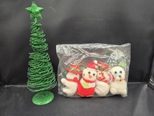 Vtg Russ & DanDee Fun Pom Pom Yarn Ornaments/Clip-On Bird, Mouse, Dog, Bear 4