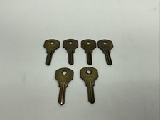 Curtis Industries NOS Key Blank Lot Of 6 Uncut C026 Brass Tone A-CK12 picture