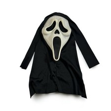 Vintage Ghost Face Scream Mask Easter Unlimited Inc Stamp Hooded Adult picture
