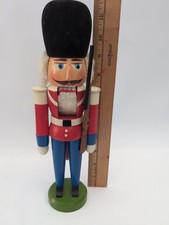 VTG German Erzgebirge Nutcracker Soldier Guard 11.5” Christmas Decor picture