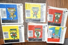 Vintage 1989-1990 TMNT Topps Trading Card Wrappers Lot of 60 - 6 designs picture