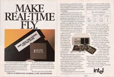 Intel Vintage 2pg Print Ad iRMK Real-Time Kernel 80386 Computer Tech 1987 picture