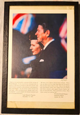 Rare Print (15/450) President Ronald Reagan & Prime Minister Margaret Thatcher picture