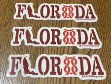 3 New Vintage Florida Decal State Shape picture