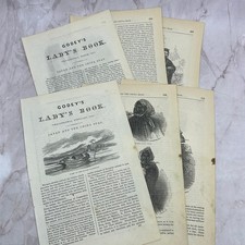 1857 Original 6 Page Article on Japan and the China Seas Commodore Perry D19 picture