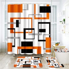 ArtSocket Geometric Orange and Gray 72