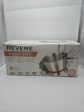 Revere Ware Stainless Steel Cookware Copper Encapsulated Bottom 9 Piece Set New picture