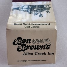 Vintage Matchbook Don Brown’s Aliso Creek Resort Laguna Matches Unstruck SoCal  picture
