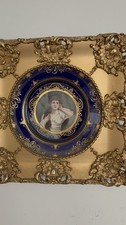 Royal Vienna 19th Century plate. Signed 16” Frame.  picture
