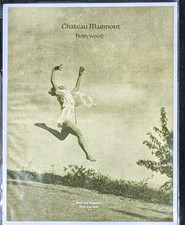 Vintage Chateau Marmont Hollywood Large Format Print Ad 13.5