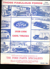 Those Fabulous Fords 1969 Edition Ford Parts Specialists Catalog 1928-1956 Cars picture