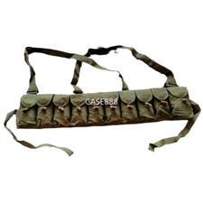 Original Vietanm War Chinese Type 56 Chest Rig Surplus Ammo Bandolier Pouch NEW picture