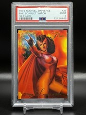 1994 Flair Marvel Universe The Scarlet Witch #35 Base Set PSA 9 picture