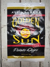 VTG Golden Sun All Natural Original Potato Chips Slatington PA 14 Oz Chip Bag picture