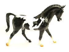 Breyer Custom Keen Mold Warmblood Paint Horse Hand Painted by L. Cloudbank picture