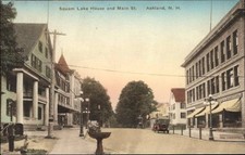 Ashland  NH Squam Lake House Main Street Autos 1900s-20s Vintage Postcard picture