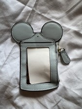 Happy Dream  Disney Mickey Mouse Ears ID Travel Wallet Gray picture