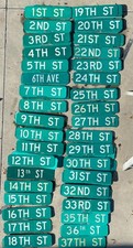 Vintage retired street signs from Durango your choice 6x24 inches 2-sided picture