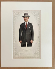 Antique Men's Print from
