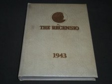 1943 THE RECENSIO MIAMI UNIVERSITY YEARBOOK - OXFORD OHIO - PHOTOS - YB 1069 picture