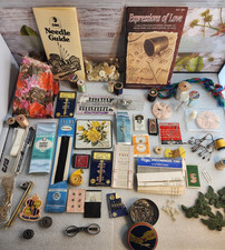 Vintage Sewing Notions Lot - Buttons, Snaps, Hooks, Needles, Zip, Etc. #2 picture