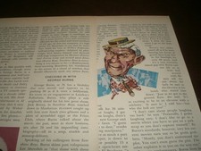 Checking in with George Burns (December 1975) Article Runs 2 pages picture