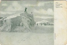 Ice Formation Lakeside, Superior Wisconsin Postcard c1904 picture