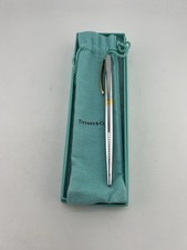 Tiffany & Co. Germany Silver & Gold Ballpoint Black Ink Pen LIVE Casino READ picture