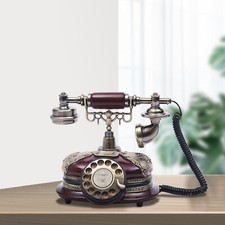 Antique Classic French Rotary Dial Working Telephone Vintage Home Decorations picture