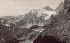 RPPC Overcoat Peak Chimney Rock Mount Baker Snoqualmie WA Photo Vtg Postcard D12 picture