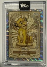 2025 Topps Disney Mint NYCC Simba Gold 01/50 Bookend #77 picture