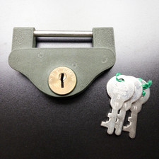S.K.C. Padlock No.800 Size 3 63mm Vintage Japanese Warehouse Lock NOS picture